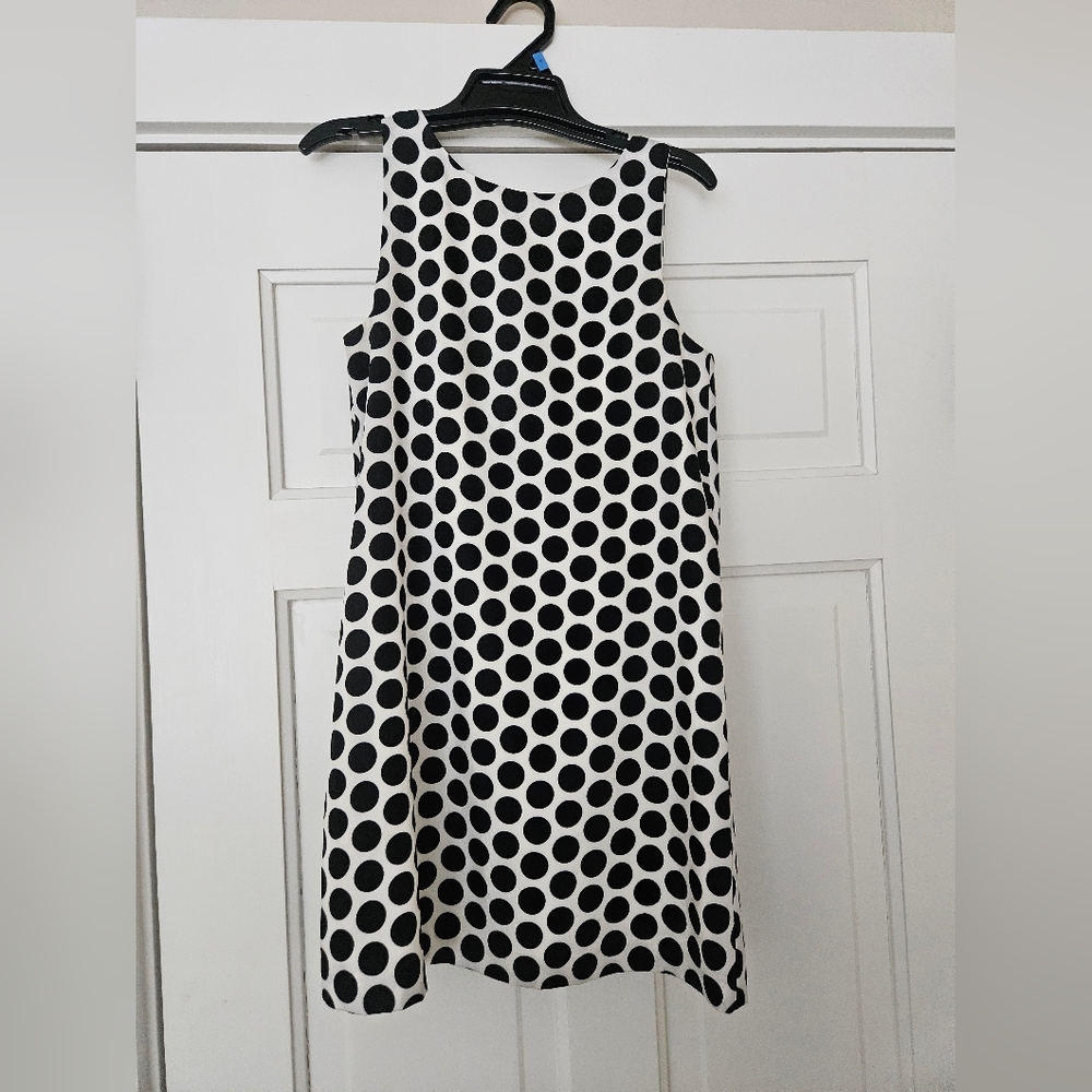 Milly minis black polka dot dress worn 2x, Child size 10